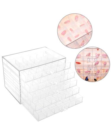 Storage Box for Nail Art - 120 Grids Transparent Organizer for Decoration | International Shipping Available - Buy Online on GoSupps.com
