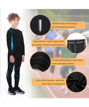 Leeboom Children's Thermal Underwear - Breathable Ski & Football Pants | Fast Drying & Functional Sports Underwear - Buy Online on GoSupps.com