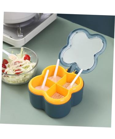 Alipis 1 Set Four-Grid Seasoning Bottle Seasoning Storage Can Pots Compartment Condiment Container Split - Buy Online on GoSupps.com