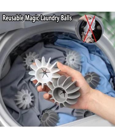 10Pcs Anti-Winding Washing Machine Ball Laundry Ball Laundry Dryer Balls Reusable Silicone Soft Washing Balls Alternative for Quick Washing Washing Machine (White) - Buy Online on GoSupps.com