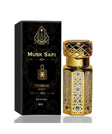 Ayaz. Musk Safi Harbhajan's Singh Attar Concentrated Perfume Oil with composition of Musk Amber Sandalwood | Long Lasting Fragrance Eau de Toilette (For Unisex) (6 ml)
