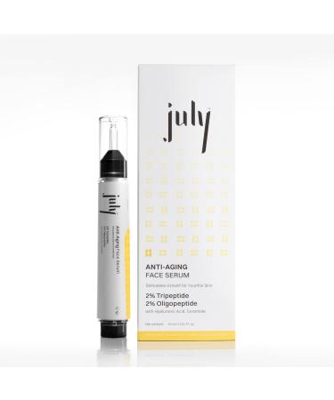 July Face Serum with Hyaluronic Acid & Ceramide Reduce Fine Lines & Wrinkles Youthful Skin Hydrate & Repair Innovative SpringDew Technology For Women and Men 15ml
