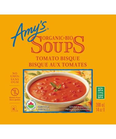 Amy s Kitchen Organic Chunky Tomato Bisque Gluten-Free Soy-Free Tree Nut-Free Corn-Free Kosher 12-pack (398ml per can) - Buy Online on GoSupps.com