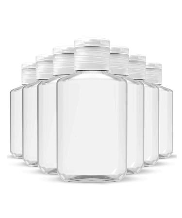 40pcs 2oz Empty Clear Travel PET Plastic Bottles with Flip Top Caps,Refillable Top Bottles, BPA/No Parabens