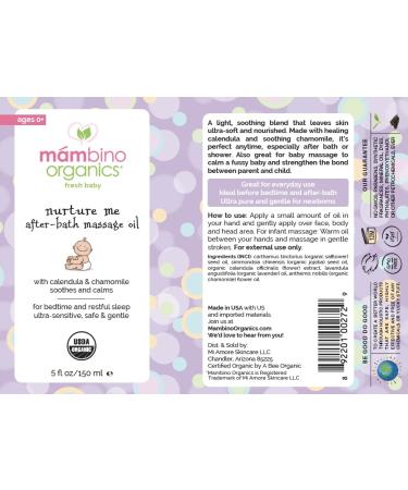 Organic Calendula Baby Oil 3-Pack - Soothing Massage Bath Oil for Baby Sleep & Dryness - Lavender, Chamomile, Jojoba - Mambino Organics - Buy Online on GoSupps.com