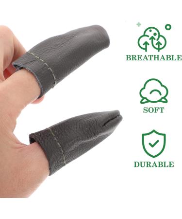SEWACC 20 Pcs Leather Finger Cots - Thumb Protection for Needle Felting & Embroidery (Random Colors) - Durable Thimbles for Crafting - Buy Online on GoSupps.com