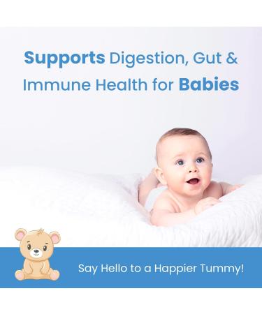 USDA Organic Baby Probiotic Drops for Infants | Colic Reflux Gas & Constipation Relief | Digestive & Immune Support for Newborns (0-24 Months - Buy Online on GoSupps.com