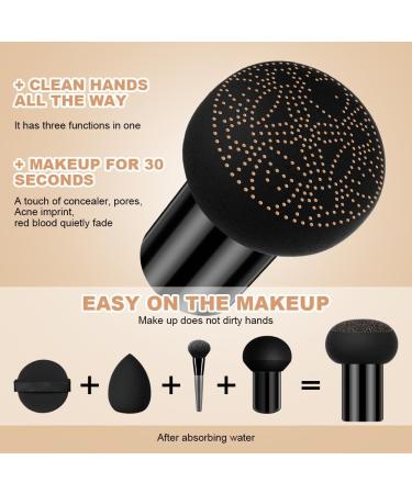 Mushroom Head Air Cushion CC Cream Moisturizing & Oil Control Foundation Cover Concealer Long Lasting Air Cushion CC Cream with Mushroom Makeup Sponge Liquid Foundation BB Cream for Women Makeup Ivory White - Buy Online on GoSupps.com