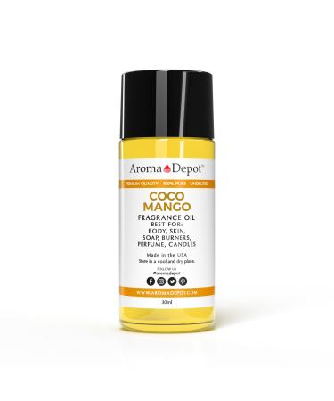 30ml. Coco Mango Roll-on Perfume/Skin Body Fragrance Oil. Our Interpretation Pure-Uncut. Add a Few drops to your Aromatherapy Diffuser. Smell good all day any day! 1 Fl Oz (Pack of 1)