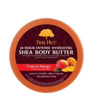 Tree Hut Tropical Mango Shea Body Butter 7oz - Intense 24-Hour Hydration & Nourishing Moisturizer - Buy Online on GoSupps.com