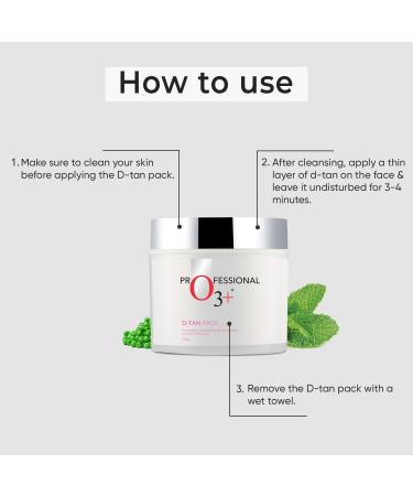 03++ D-TAN Face Pack for Tan Removal with Lactic Acid Pea & Mint Extract All Skin Types 300g - Buy Online on GoSupps.com