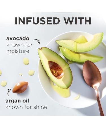 Sulfate Free Hair Food Shampoo with Argan Oil & Avocado 17.9 Fl Oz - Dye Free Smoothing Treatment - Buy Online on GoSupps.com