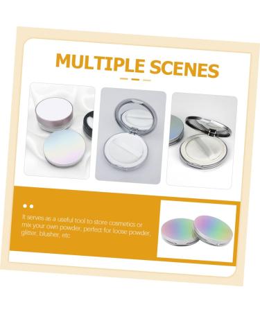  MOTHNUR 2 Pieces Box Powder Box Applicator for Body Powder Container for Baby Powder Pot Loose Powder Box Refillable Powder Box Makeup Powder Cases Loose Powder Mirror Case - Buy Online on GoSupps.com