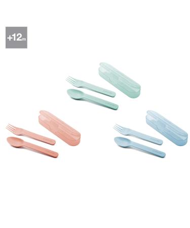 Suavinex Cutlery Set with Box +12m - Forest Green | International Shipping Available - Buy Online on GoSupps.com