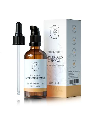 Herbal land apricot kernel oil organic skin oil 100ml cold -pressed 100% natural for skin and hair care especially for dry skin - in premium quality apricot kernel oil 100ml