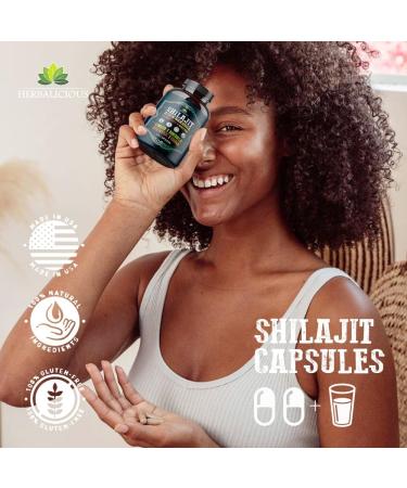 Shilajit for Men 8-in-1 Adaptogenic Supplement with Ashwagandha Cordyceps Ginseng Rhodiola Turmeric Chaga & Ginger Natural Energy Stress Relief & Immune Support 120 Vegan Capsules - Buy Online on GoSupps.com