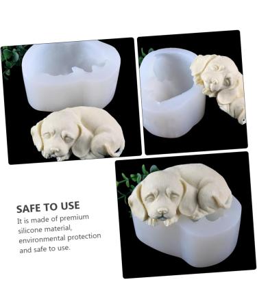 Ciieeo 3pcs Mold Animal Resin DIY Cake Rubber Dessert Jewelry Ice Cube Candy Chocolate Ice Cube Mould Silicone Coaster Epoxy Baking Tool Sleeping Dogs 3D Silica Gel Mousse Chocolate White 10.8X8.5X5CMx3pcs - Buy Online on GoSupps.com