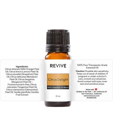 Citrus Delight Essential Oil Blend - 100% Pure Therapeutic Grade for Diffuser Aromatherapy & Skin Care | Revive Essential Oils - Buy Online on GoSupps.com