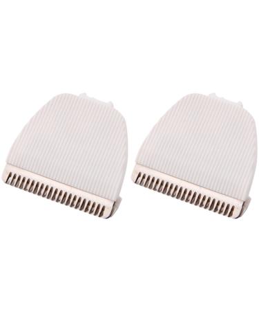 Wlauqueta 2X Sharp Ceramic Blade Head Knife for Easy Hair Clipper, Fits HK668A 500A 610 Y218 Adult Child Hair Clipper, White
