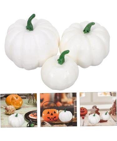 Artibetter 18 Pcs Foamy White Pumpkin Mini Decor Small Pumpkin Decorations Fake Vegetable Fruit White Ornaments Small Fake Pumpkins Halloween Prop Fake Mini Pumpkins Accessories Artificial Whitex3pcs 8.5x7.5cmx3pcs - Buy Online on GoSupps.com