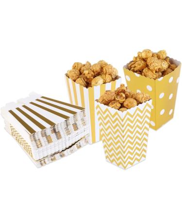 OHPHCALL 50pcs Boxes Popcorn Buckets Holiday Small Popcorn Boxes Popcorn Container Kids Decor Mini Popcorn Favor Boxes Popcorn Bags for Party French Fry Cups Candy Tableware Paper medium Golden - Buy Online on GoSupps.com