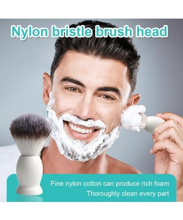 Buy NHPY 1 Article Shaving Brush - Men's Razor Brush for Beard & Facial Hair Cleaning - White Foam Tool - Buy Online on GoSupps.com