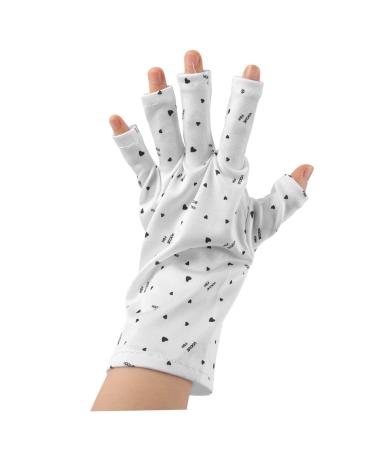 minkissy 10 Pairs UV manicure gloves hand cover nail art protective gloves UV fingerless gloves for women Accessories pattern manicure polyester gloves Nail supplies - Buy Online on GoSupps.com