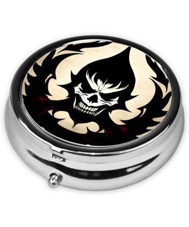 Devil Satanround Pill Box - 3 Compartment Portable Travel Organizer for Pills | Ideal for International Shipping - Buy Online on GoSupps.com