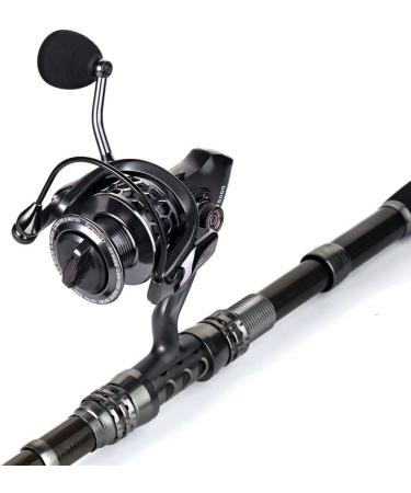 Sougayilang Spinning Fishing Rod and Reel Combo | Portable Telescopic Pole for Travel | Saltwater & Freshwater | 2.1M/6.89Ft Rod + XY 3000 Reel | Full Fishing Kit - Buy Online on GoSupps.com