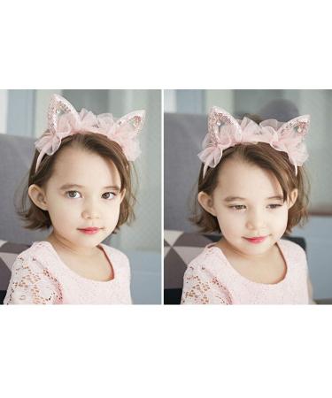 Sequins Lace Cat Ear Headband for Kids - Party Costume Accessory - Buy Online on GoSupps.com