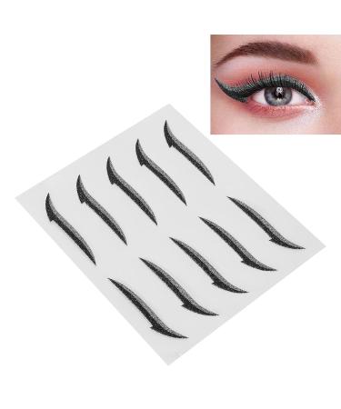 Silver Glitter Winged Eyeliner Stickers - Waterproof & Self Adhesive for Women's Makeup at Weddings & Parties - Buy Online on GoSupps.com