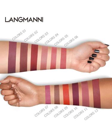 UCANBE 12-Piece Velvet Matte Liquid Lipstick Set - Waterproof & Long-Lasting Lip Gloss in Classic Shades - Perfect Gift for Women - Buy Online on GoSupps.com