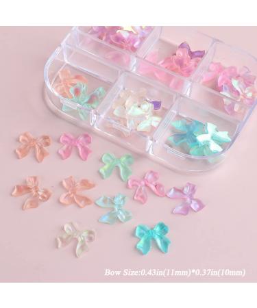 36 PCS Butterfly Bow-Knot Nail Charms - Rhinestone Crystal Sequins 3D Nail Art Studs for Women - DIY Manicure Decorations - Buy Online on GoSupps.com