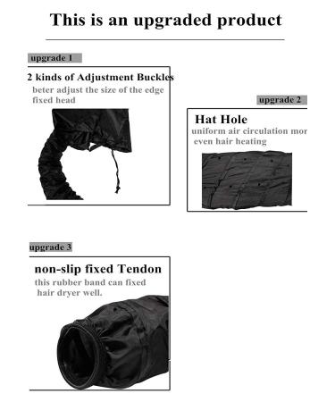 Adjustable Extra Large Bonnet Hood Hair Dryer Attachment for Hand Held Hair Dryer | Stretchable Grip & Extended Hose | Machine Washable - Buy Online on GoSupps.com