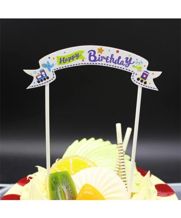 Personalised Cake Toppers Cake Decorations 5pcs Happy Birthday Cake Toppers Happy Birthday Banner Cupcake Decoration Party Decor Supplies for Children (Color : C) (Color : D) (Color : D) - Buy Online on GoSupps.com