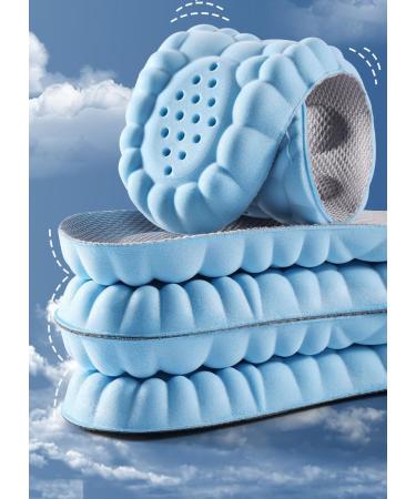 Buy Cloud Insoles for Men & Women | 4D Cloud Technology Super Soft Memory Foam Insoles - Blue (Sizes 6.5-7.5 Men / 8-9 Women - Buy Online on GoSupps.com