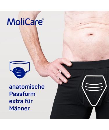 Molicare Premium Men Pad - Incontinence Insert for Bladder Weakness | V-Shaped Fit 2 Drops 14 Pieces | International Shipping Available - Buy Online on GoSupps.com