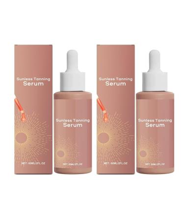 Horolas Pack of 2 tanning drops for face and body - Liquid tanning drops to naturally boost melanin - Continuously improves skin tone