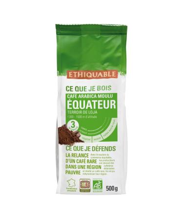 G n rique ETHIQUABLE - Ethiquable Organic Ground High Altitude Arabica Ecuador Coffee 500g - 500g - Pack of 3 - Sold as a Pack