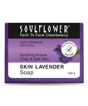 Lavender Handmade Soap with real Lavender Pure Natural & Coldprocess for Calming and Relaxing | VEGAN | (5 Oz)
