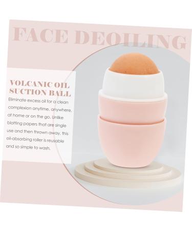 Beavorty Rolling Volcanic Stone Oil-absorbing Ball Face Cleaning Tools Skincare Products for Face for Face Oil Face Massager Roller Rolling for Oily Skin Face Oil Absorbing Tool 1 count (Pack of 1) Pink - Buy Online on GoSupps.com