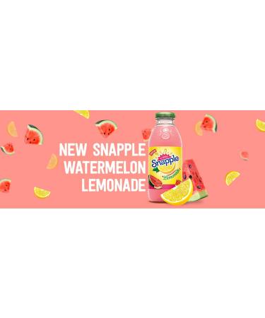 Snapple Watermelon Lemonade - All Natural 16 Fl Oz (Pack of 8), 128 Fl Oz Total - Buy Online on GoSupps.com