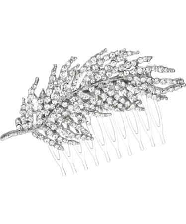 FRCOLOR Set of 2 Bridal Hair Accessories Rhinestone Headpiece Hair Comb with Rhinestone Hair Clips Tiara Hair Accessories for Wedding Headpiece for Bride Dress Headpiece Branch - Buy Online on GoSupps.com