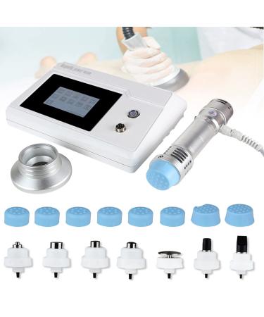 GBHJJ shock wave therapy ED treatment with 7 massage heads Electromagnetic extracorporal shock wave therapy device shock wave massager silver