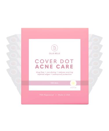 SMARTMED Cover Dot Acne Care (120 dots) Skin Blemish Treatment with Hydrocolloid | Oil and Pimple Absorbing Latex-Free