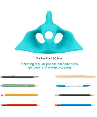 Buy Vicloon Ergonomic Pencil Handles - 3 Writing Aids for Kids Includes 6 Cartoon Pen Caps & Owl Design (Green) - Perfect for Right & Left-Handers | International Shipping Available - Buy Online on GoSupps.com