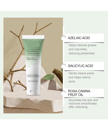 Gentle Face Wash - Hydrating & Oil-Balancing Azelaic & Salicylic Acid Daily Skincare For All Skin Types(3PCS) - Buy Online on GoSupps.com