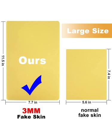 Canethy 3mm Thick Silicone Tattoo Practice Skin 8x12 - Double Sided for Tattooing and Microblading Eyebrows - Large Size Pad for Tattoo Practice - 5PCS - Buy Online on GoSupps.com