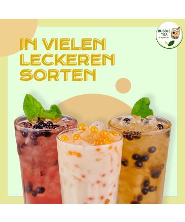 Bubble Tea Express - Fruity Popping Boba Pearls Litschi 490g | Vegan & Gluten-Free Fruit Juice Beads for Delicious Bubble Tea - Buy Online on GoSupps.com