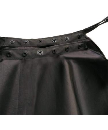 Professional Barber Cape Set - Snap Closure, Water Resistant Nylon - 59x47 inches - Black (2 Pcs) - Buy Online on GoSupps.com